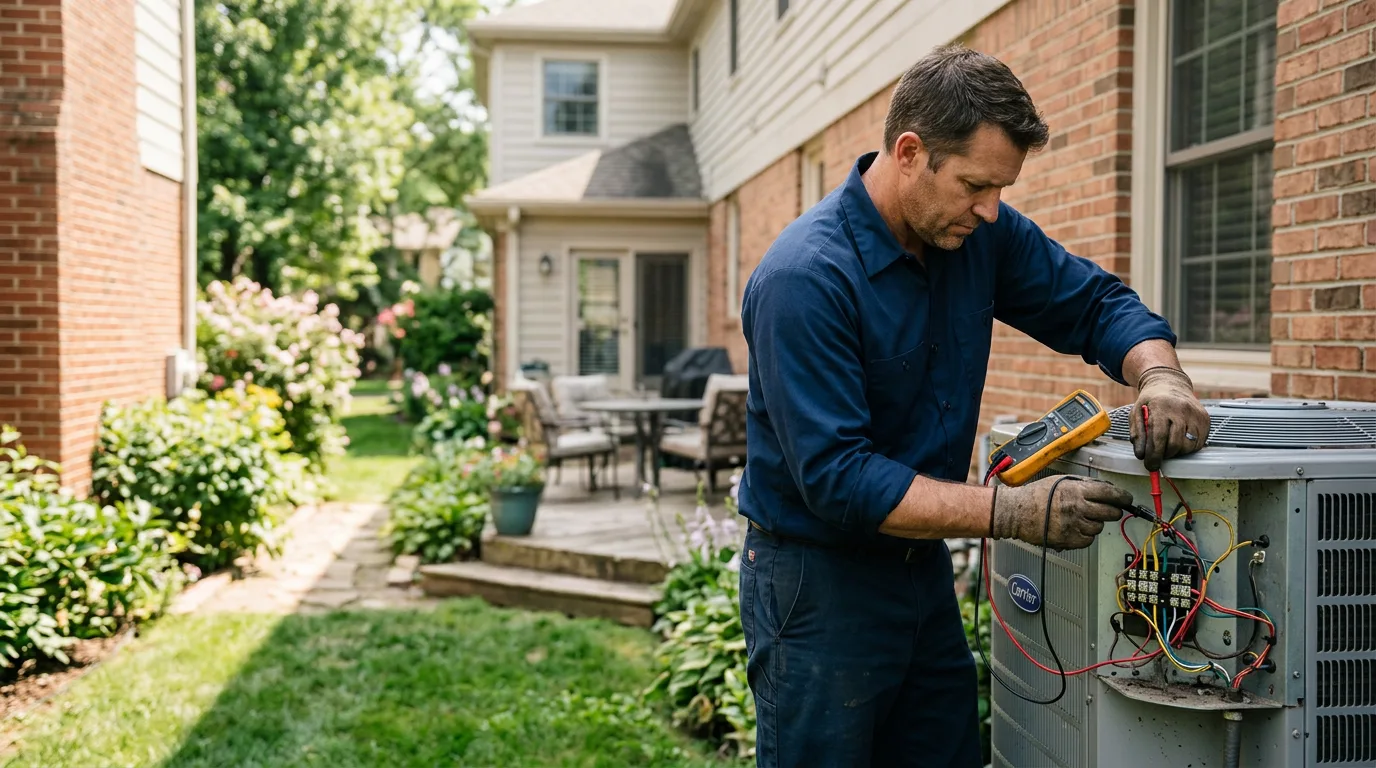 HVAC technician working near Stevensburg, VA